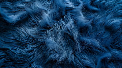 Obraz premium Soft Fluffy Blue Faux Fur Texture Background