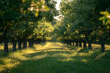 Naklejka premium Fruit orchards