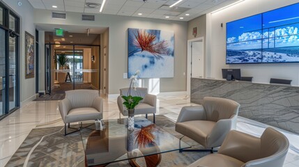 Modern Office Lobby