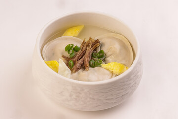 Mandu Guk is Korean Dumpling Soup Especially For New Year.
