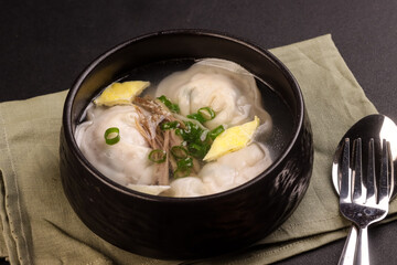 Mandu Guk is Korean Dumpling Soup Especially For New Year.