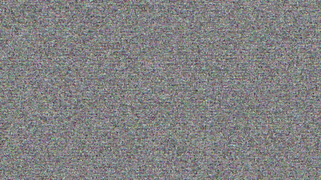 Old Cathode Ray Television Screen Static Signal Noise