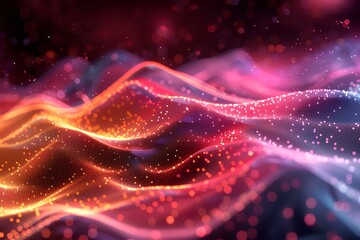 Obraz premium A close up of a blurry background with lights