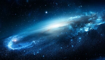 Space background with stardust and shining stars. Realistic colorful cosmos with nebula and milky way. galaxy background. Beautiful outer space. Infinite universe.