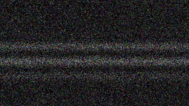 Old Cathode Ray Television Screen Static Signal Noise