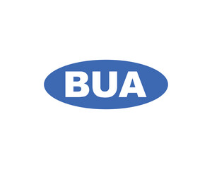 BUA logo design vector template. BUA