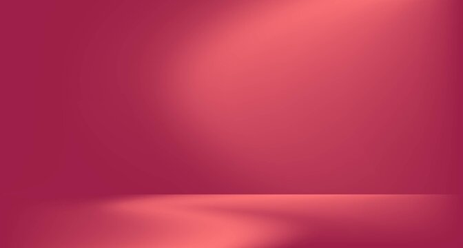 Empty  pink studio room background. Space for selling products on the website. Empty room with spotlight effect