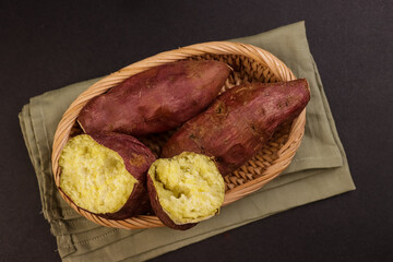 Baked or Roasted Sweet Potato or Yaki Imo or Gungoguma.