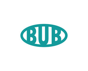BUB Logo design vector template. BUB