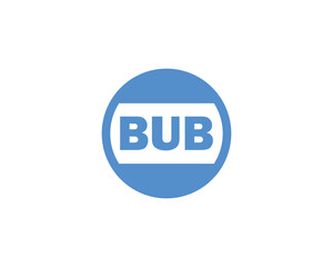 BUB Logo design vector template. BUB