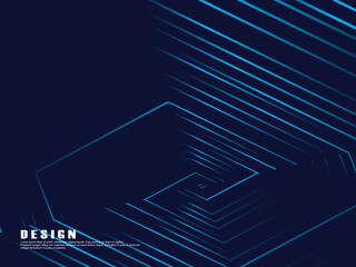 Premium background design with diagonal dark blue stripes pattern. Vector horizontal template for digital luxury business banner, contemporary formal invitation, luxury voucher, certificate, etc.