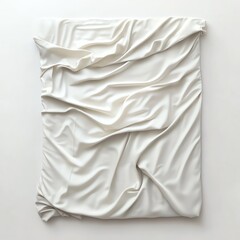 Obraz premium Bed sheet on white background