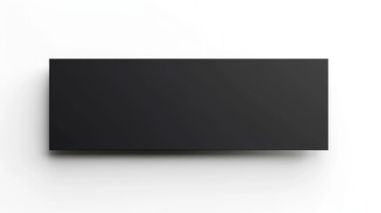 Obraz premium Black Rectangle on White Background