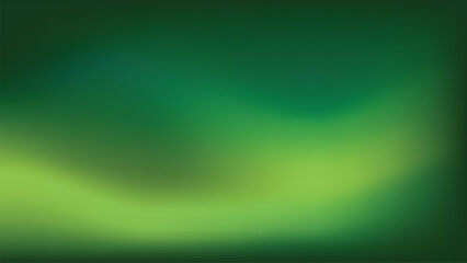 Abstract green mesh gradient vector background with wave design and copy space