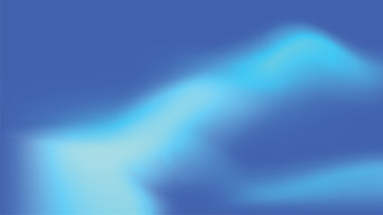 Abstract blue gradient mesh background with wave design and copy space. Vector illustration