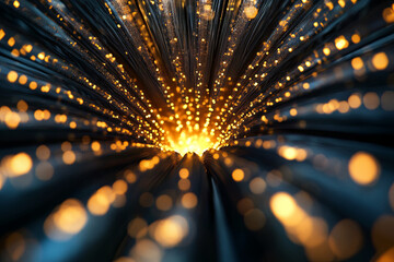 Radiating light from a central point, representing the essence of life