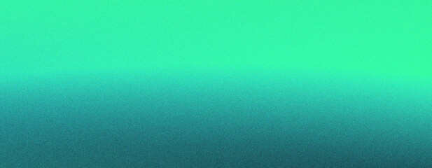 Fototapeta premium Dark green color gradient background blurred neon color flow, grainy texture effect, futuristic banner design, gradient noise grain texture background