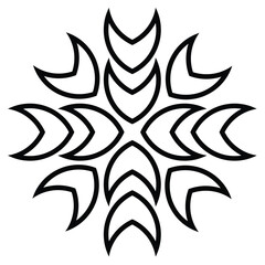 graphic vector of number 73 model ornament pattern with attractive black color lines on a white background