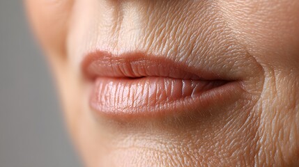 Fototapeta premium Detailed blog on wrinkle treatments around the mouth, comparing before-and-after images of laser resurfacing, fillers, and natural collagen restoration