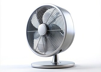 Stunning 3D Rendering of a Modern Fan on a White Background &acirc;&euro;&ldquo; High-Quality Drone Photography