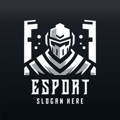 Fototapeta premium Futuristic Esport Logo Design with Slogan Template