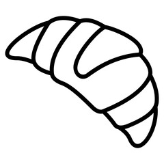 Croissant Icon Element For Design