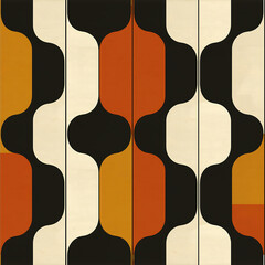 Modern Abstract Wave Pattern in Earthy Tones for Unique Interior Design Inspiration and Artistic Expression