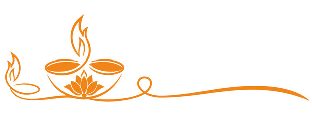 Fototapeta premium vector illustration of diwali candles for diwali day