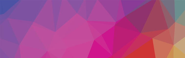 Gradient multicolor polygon pattern. Low poly design. Vector illustration

