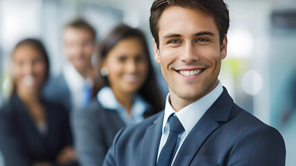 Fototapeta premium portrait of a smiling business team