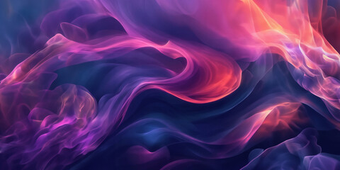 Obraz premium Fluid Fantasia: A Dance of Colors , Smoke splash, neon light, colorful, paint, color powder, rainbow and explosion 
