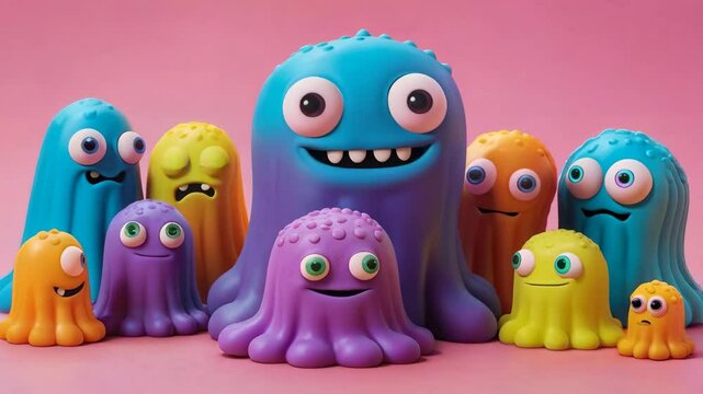 Funny Halloween monsters