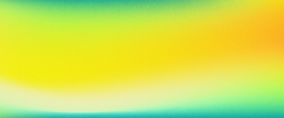 Colorful white orange and green gradient noisy grain background texture, shining blurred color flow banner poster cover design, noise texture effect
