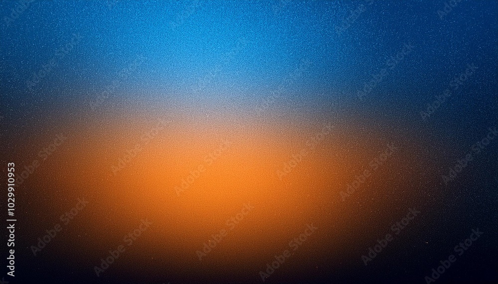 Wall mural a smooth transition from deep blue to vibrant orange, creating a visually stunning gradient