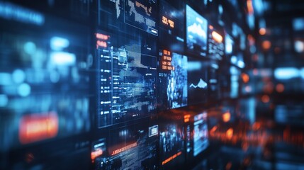 Obraz premium A digital news interface with headlines and breaking news updates, showcasing the latest trending news