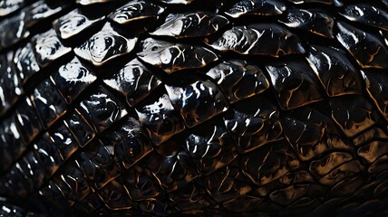 Fototapeta premium Texture Of Black Dark Fire Dragon 