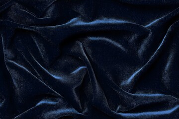Seamless Pattern, Blue fabric with a shiny, metallic texture