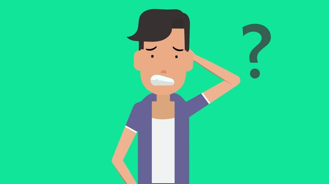 man with question mark
