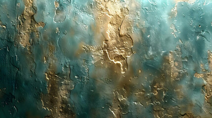 Abstract Background - Teal and Gold Texture