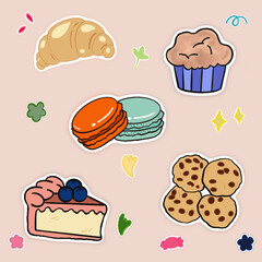Some delicious cake illustrations