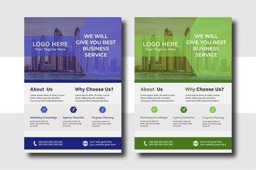 modern business flyer template, abstract business flyer and creative design.Flyer template layout design.Corporate business flyer template design.