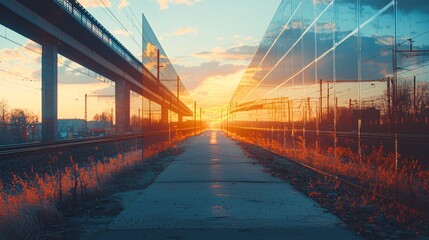 Obraz premium A sleek poster design that beautifully highlights nostalgic reflections against a minimalist backdrop.