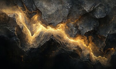 Obraz premium Rock textures drawn by the light