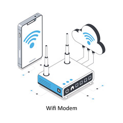 Internet Share  Isometric stock illustration. EPS File stock illustration