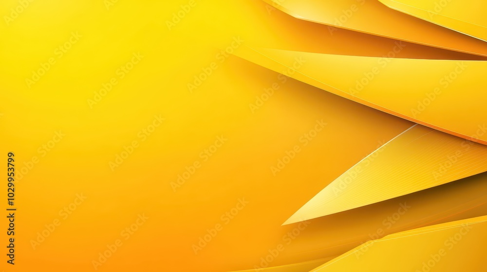 Poster yellow vector background with clean, angular shapes and sharp lines, ideal for tech and modern proje