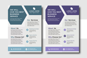 modern business flyer template, abstract business flyer and creative design.Flyer template layout design.Template vector design for Magazine, Poster, Corporate Presentation, Flyer with a4 size.