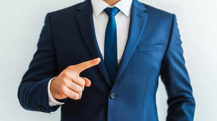 Businessman pointing at risk management concept on screen