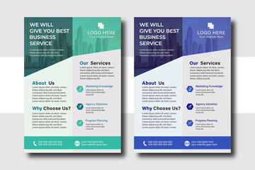 modern business flyer template, abstract business flyer and creative design.Flyer template layout design.Template vector design for Magazine, Poster, Corporate Presentation, Flyer with a4 size.