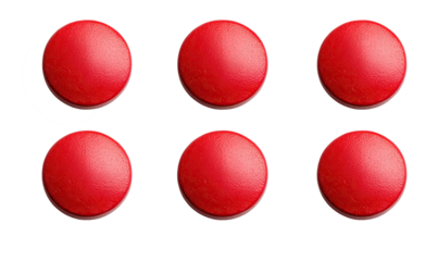 Pills on transparent background