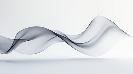 Minimalistic Abstract Line Art on White Background for Design and Decoration Generative AI